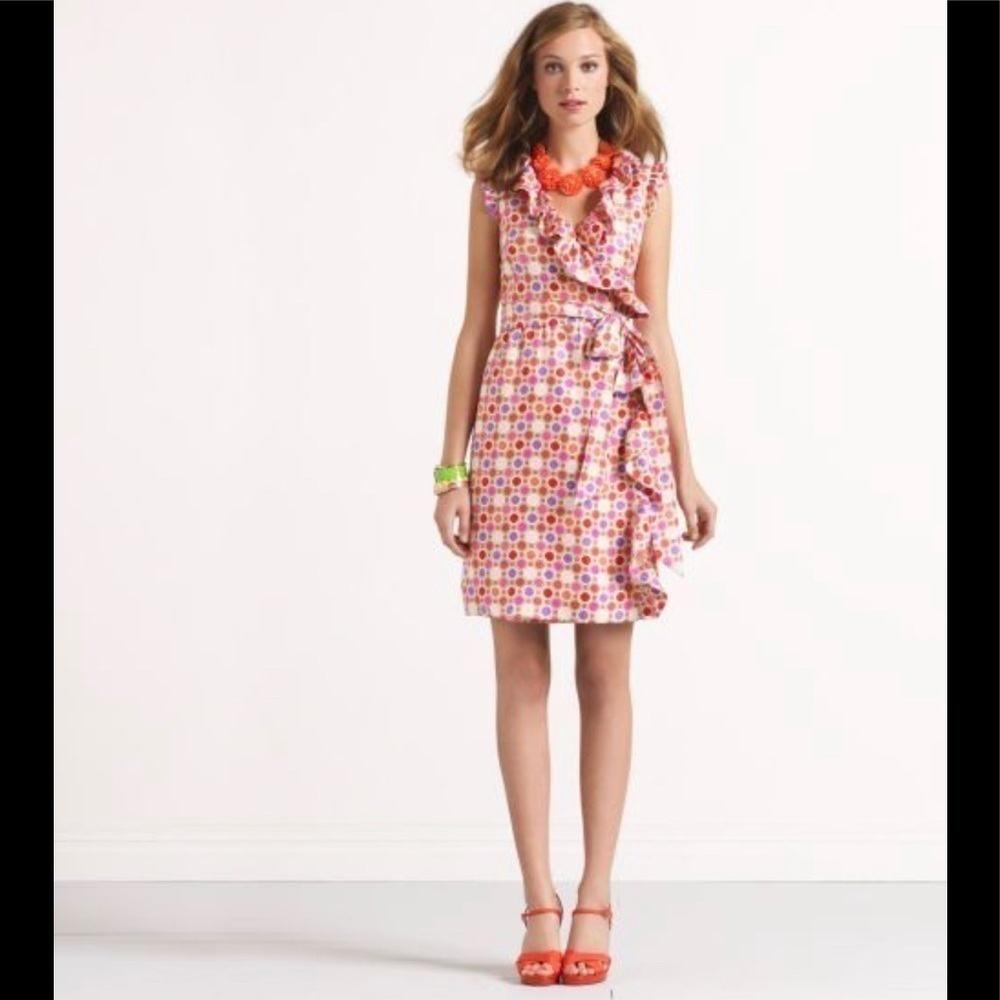 Kate Spade Pink and Orange Floral Dress